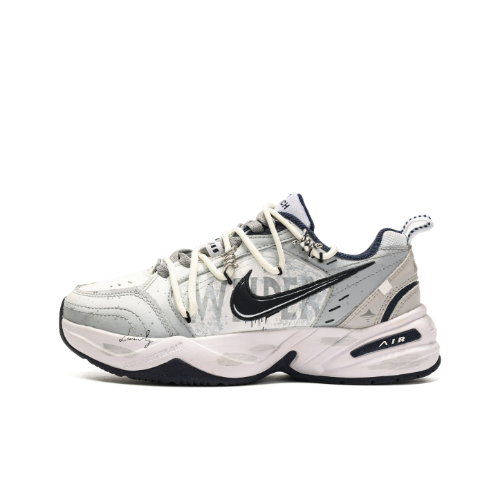 Nike Nike Air Monarch 4 Slip Resistant Slip Resistant Low top Chunky Sneakers Unisex Black Gray