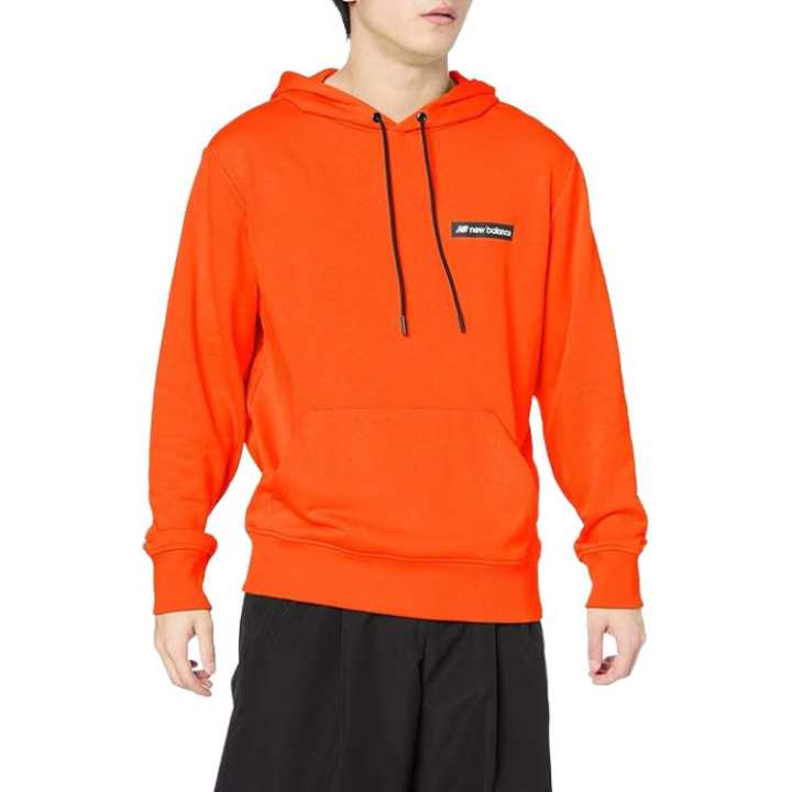 New Balance New Balance Sweatshirts Men's Orange Hooded Moderate