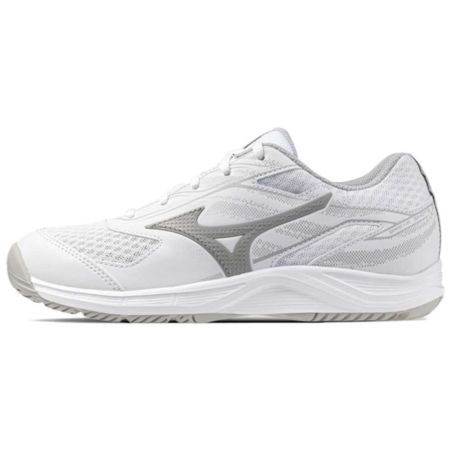 Mizuno BREAK SHOT 5 AC Tennis Shoes Women's White Gray