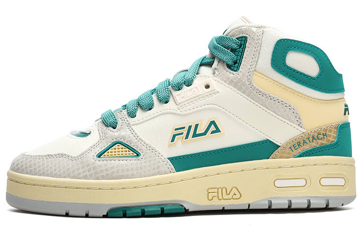 FILA FUSION Teratach Textile, Synthetic Leather Versatile Abrasion Resistant Mid top Vintage Basketball Shoes Women's