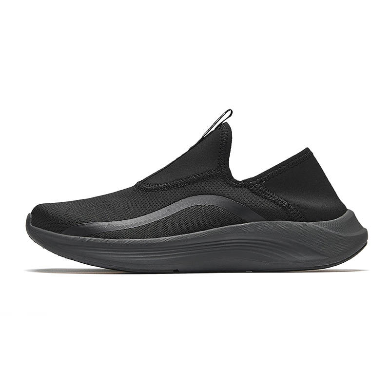 ANTA SUPERSTORE CHAOJIANTA Slip Resistant Lightweight Non slip Lightweight Low top Slip on Training Shoes Women's Black