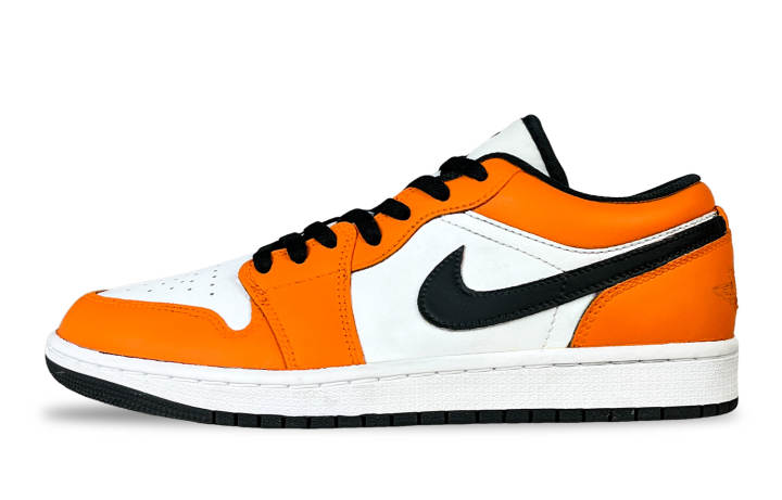Jordan Jordan Air Jordan 1 Crushed Black Orange Cushioning Slip Resistant Cushioning Slip Resistant Low top