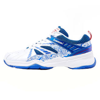 Kawasaki Badminton Shoes Unisex Low Top White Blue
