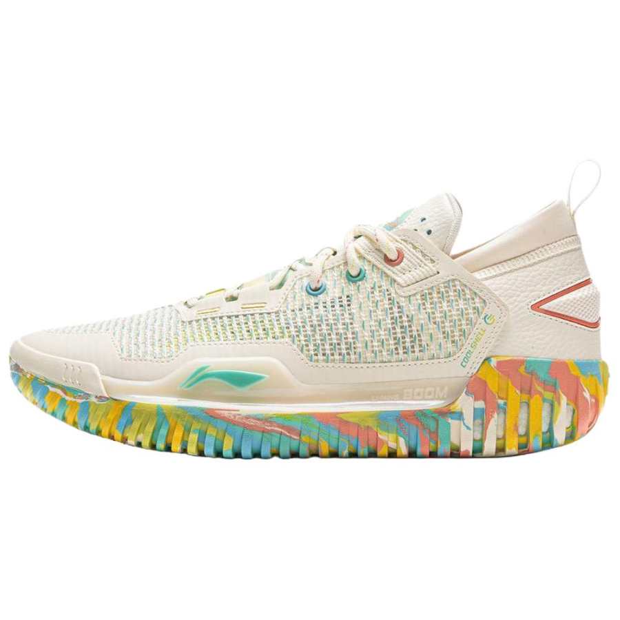 Li-Ning Li Ning BadFive 3 Low Synthetic Leather, TPU Low top Basketball Shoes Unisex Beige