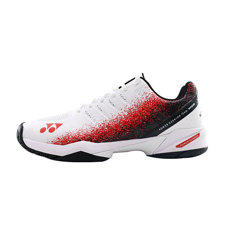 YONEX Power Cushion Support Rebound Cushioning Slip Resistant Abrasion Resistant Low top Tennis Shoes Unisex White Red