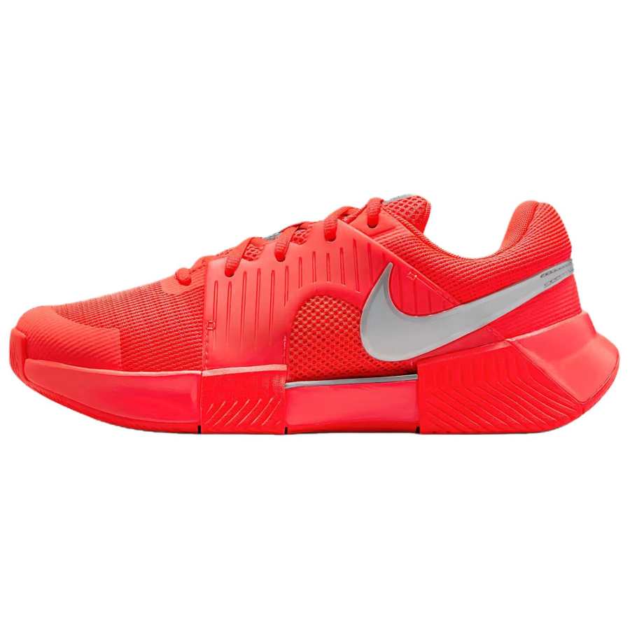 Nike Nike GP Challenge 1 Abrasion Resistant Support Low top Tennis Shoes Women's Red Silver