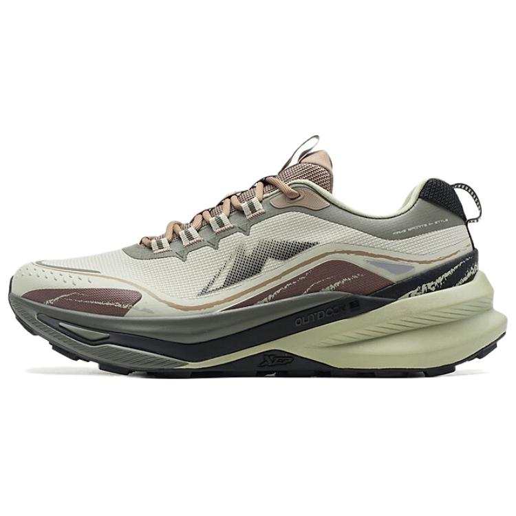 XTEP Abrasion Resistant Coverage Lightweight Low top Hiking Shoes Men's Green