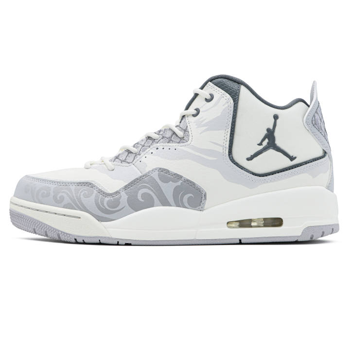 Jordan Jordan Courtside 23 Cushioning Slip Resistant Mid top Basketball Shoes Men's Gray