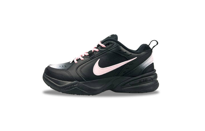 Nike Nike Air Monarch 4 Height Increasing Abrasion Resistant Slip Resistant Low top Chunky Sneakers Unisex Black Pink