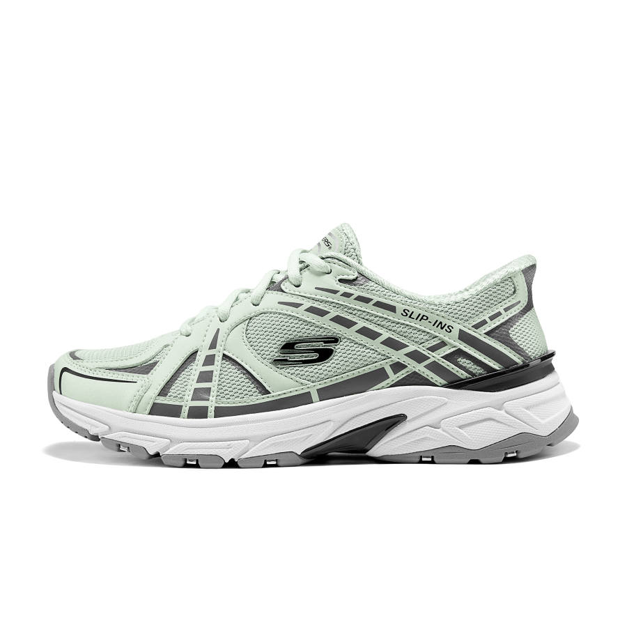 Skechers Silver Wing Shoes Height Increasing Lightweight Height Increasing Lightweight Low top Chunky Sneakers Women's