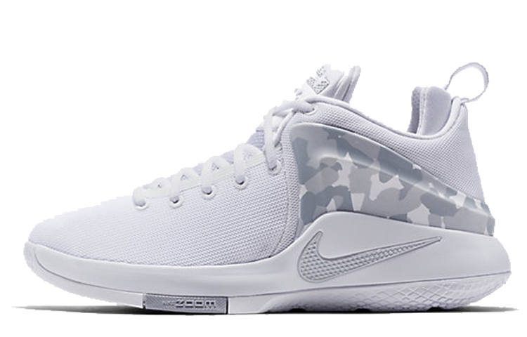 Nike Nike Zoom Witness LBJ Slip Resistant And Breathable Low top Performance Basketball Shoes Men's Wolf Gray