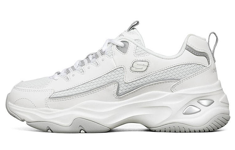 Skechers D'Lites 4.0 Lightning Panda Shoes Textile, Synthetic Leather Cushioning Abrasion Resistant Breathable