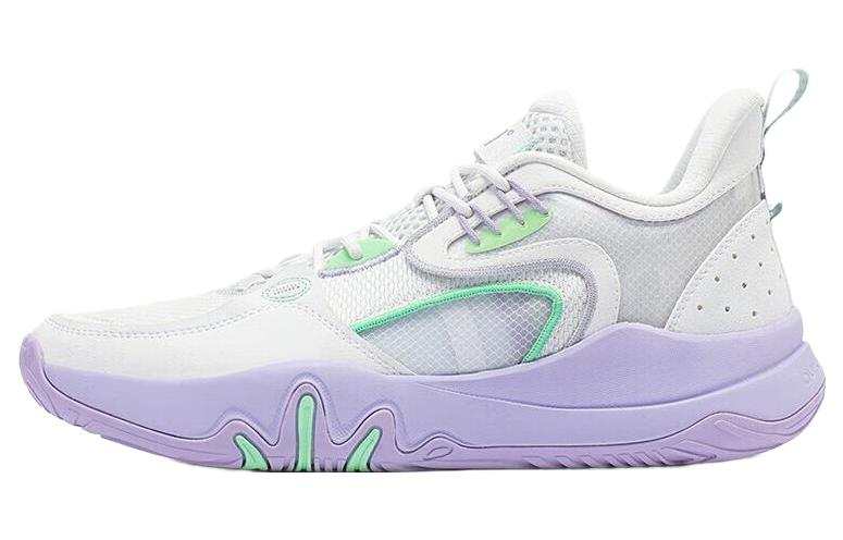 361° LAVA Cushioning, Wear Resistant Low top Basketball Shoes Men's White Purple