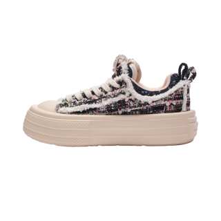 Foreshadow Blackberry Low top Canvas Shoes Women's Pink Black