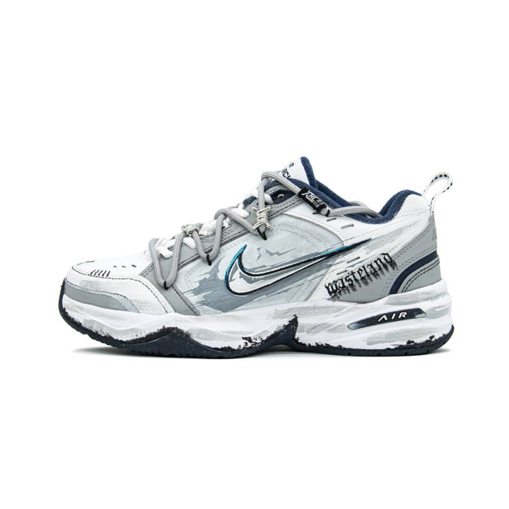 Nike Nike Air Monarch 4 Star Glow, Misty Island Listening To The Wind Distressed Abrasion Resistant Low top Chunky Sneakers