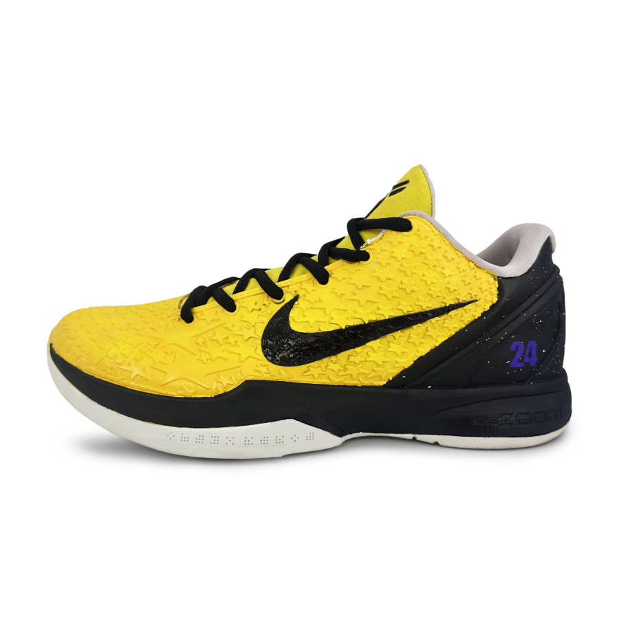 Nike Nike Zoom Kobe 6 Cushioning Slip Resistant Abrasion Resistant Low top Basketball Shoes Men's Black Gold