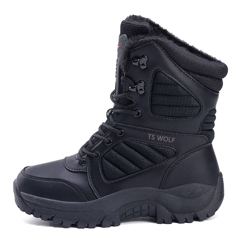 TANSENLANG TANSENLANG Crew Snow Boots Unisex Black