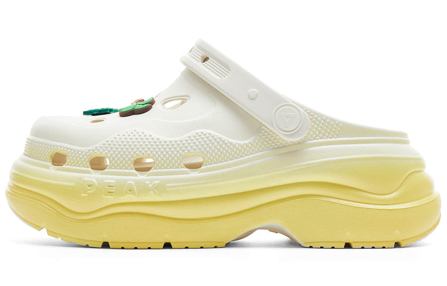 PEAK PEAK Clogs Women's Canvas White Yellow