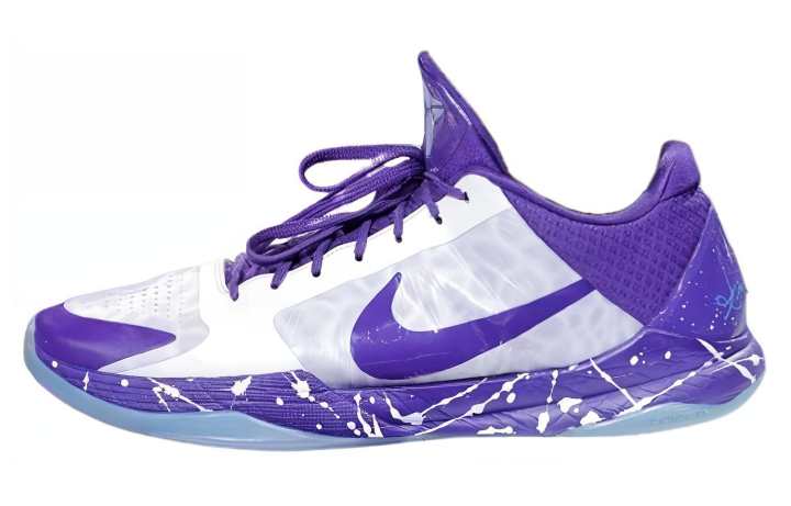 Nike Nike Zoom Kobe 5 Protro PE Cushioning Low top Basketball Shoes Men's Purple White