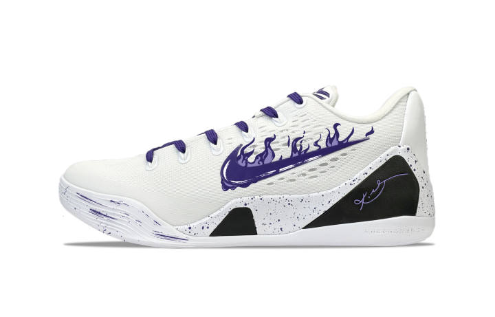 Nike Nike Kobe 9 YDCC Purple Flame Slip Resistant Abrasion Resistant Slip Resistant Abrasion Resistant Low top