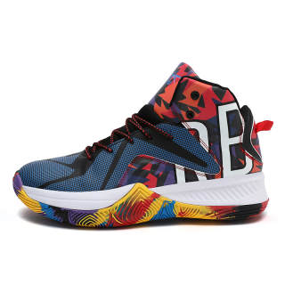 MAIKUNWANGZI Cushioning Slip Resistant Height Increasing Mid top Basketball Shoes Men's