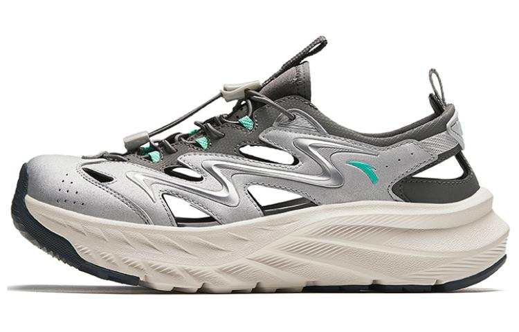 Anta Lightweight Breathable Slip Resistant Grip Support River Trekking Shoes Women's Silver Gray