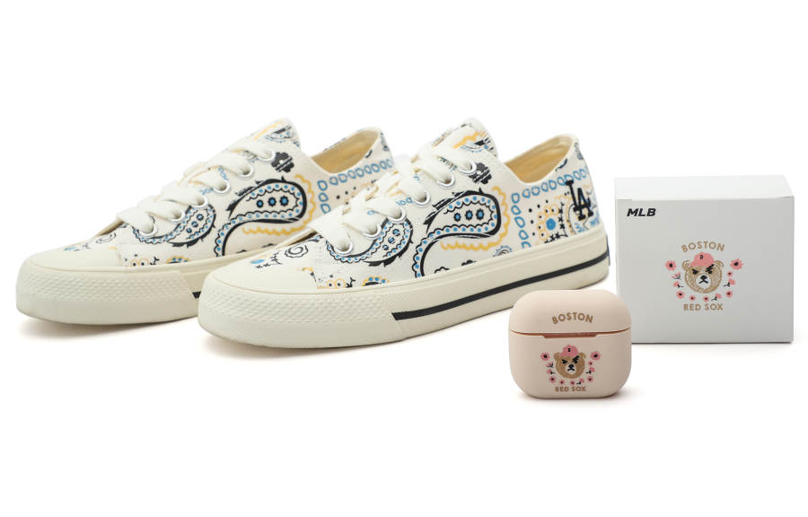 MLB MLB Playball Canvas Shoes Unisex Low Top White