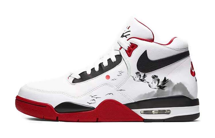 Nike Nike Flight Legacy Vintage Basketball Shoes Unisex Mid Top Red/White