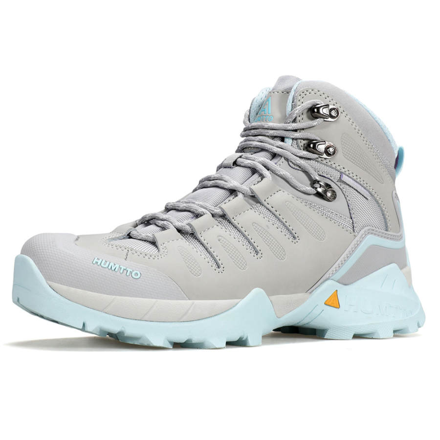 HUMTTO Cushioning Slip Resistant Coverage Cushioning Slip Resistant Coverage High top Hiking Shoes Women's Gray Moon