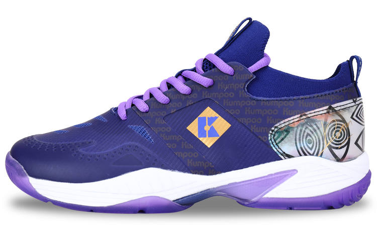 KUMPOO Badminton Shoes Unisex Low Top Purple