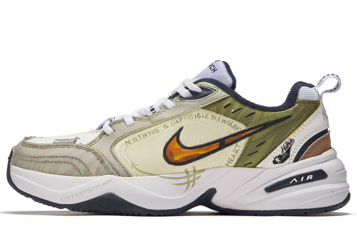 Nike Nike Air Monarch 4 ADCDAVINCI Custom, Spring Outing Season Slip Resistant Slip Resistant Low top Chunky Sneakers Unisex