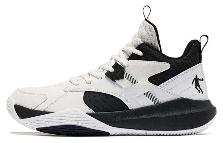 QIAODAN Frenzied Battle Comfortable Slip Resistant Abrasion Resistant Slip Resistant Abrasion Resistant Mid top