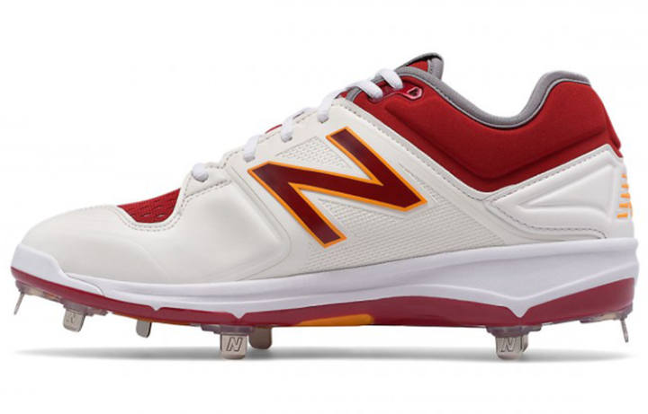 New Balance New Balance 3000 V3 Fabric Comfortable Low top Training Shoes Men's White Red