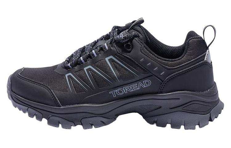 TOREAD Slip Resistant Abrasion Resistant Low top Hiking Shoes Women's Black