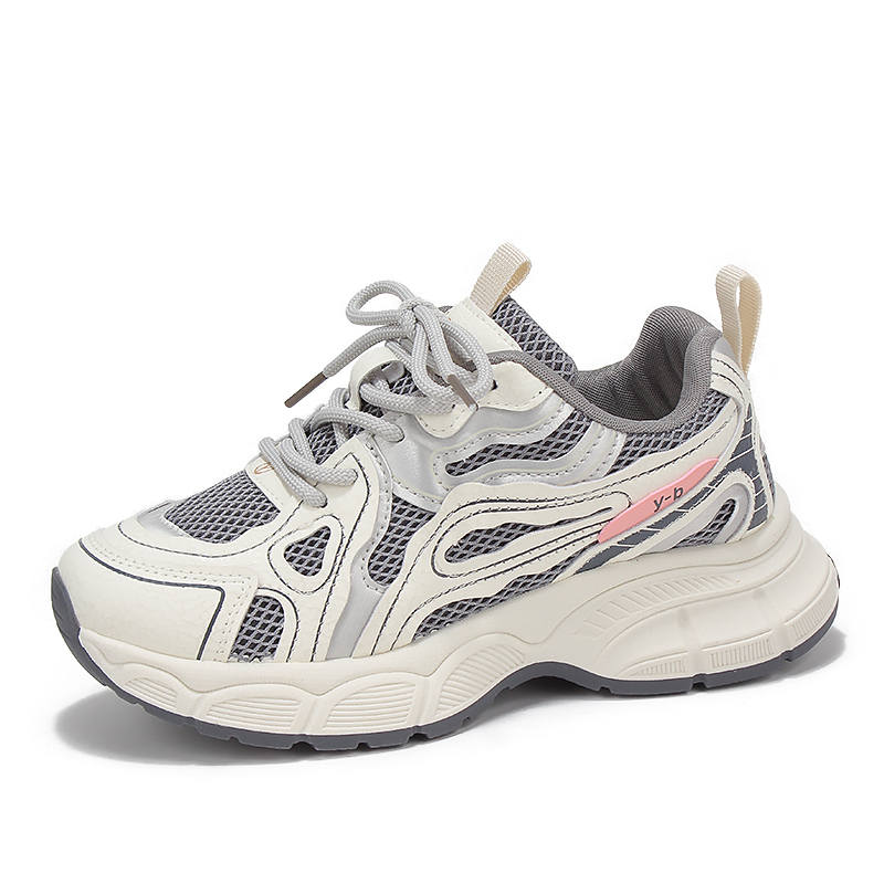 FUERSEN Abrasion Resistant Height Increasing Low top Chunky Sneakers Women's