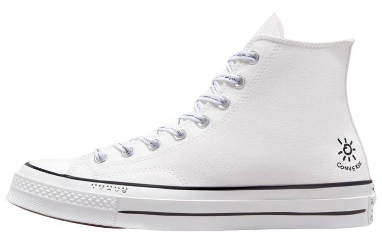 Converse 1970s Chuck Taylor All Star Abrasion Resistant Lightweight High top Canvas Shoes Unisex White
