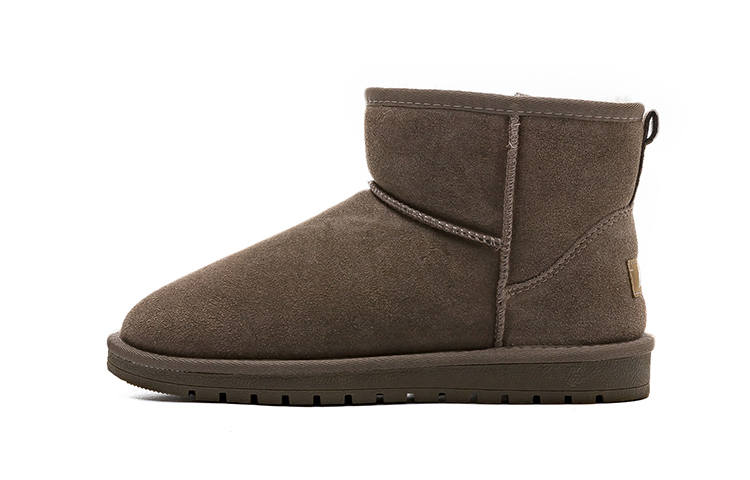 WARRIOR Warrior Thermal Fleece Lined, Casual Comfortable Versatile Short Snow Boots Unisex Khaki