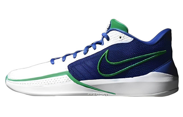 Nike Nike Sabrina 1 Slip Resistant Low top Basketball Shoes Women's White Blue Green