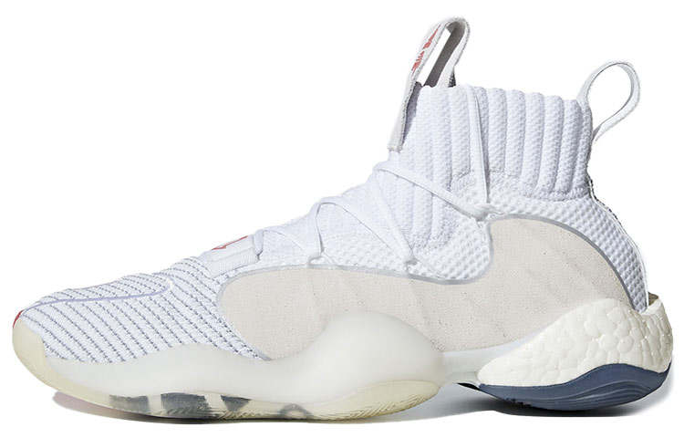 Adidas Originals Crazy BYW X BOOST Performance Basketball Shoes Unisex White Rainbow