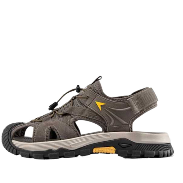 Jeep Outdoor Casual Abrasion Resistant Anti Collision Breathable Cushioning River Trekking Shoes Men's Brown