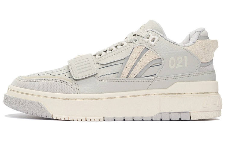 Li-Ning Li Ning Rookie Rising Stars Rookie Shanghai HOOD Trendy Low top Vintage Basketball Shoes Women's Gray White