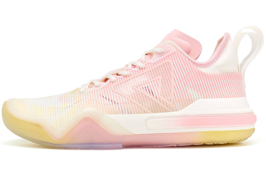 PEAK Andrew Wiggins AW1 Fabric Low top Performance Basketball Shoes Men's White Pink