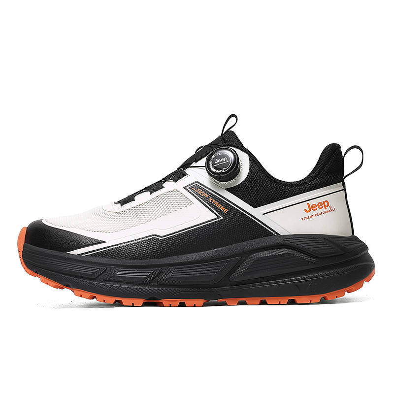 Jeep Low top Hiking Shoes Unisex Beige Orange