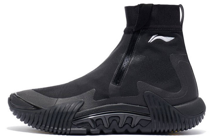 Li-Ning LiNing Badfive 2 Cushioning Anti-Slip And Wear-Resistant High-Top Basketball Shoes Black
