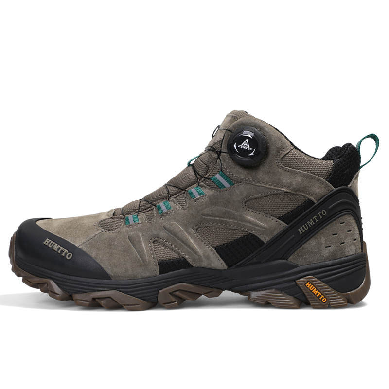 HUMTTO Mountaineering & Hiking Shoes Men's Mid Top Jasper/Khaki/Gray/Black/Sand/Light Gray/Light Pink/Dark Gray/Pink