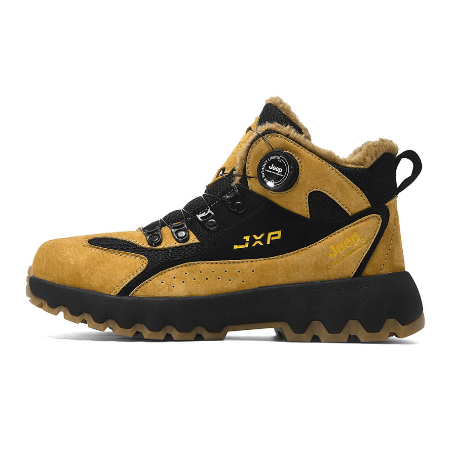Jeep Fashion Short Snow Boots Unisex Gold