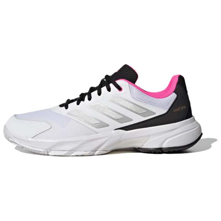 Adidas Adidas Courtjam Control 3 'Cloud White Silver Metallic Lucid Pink'