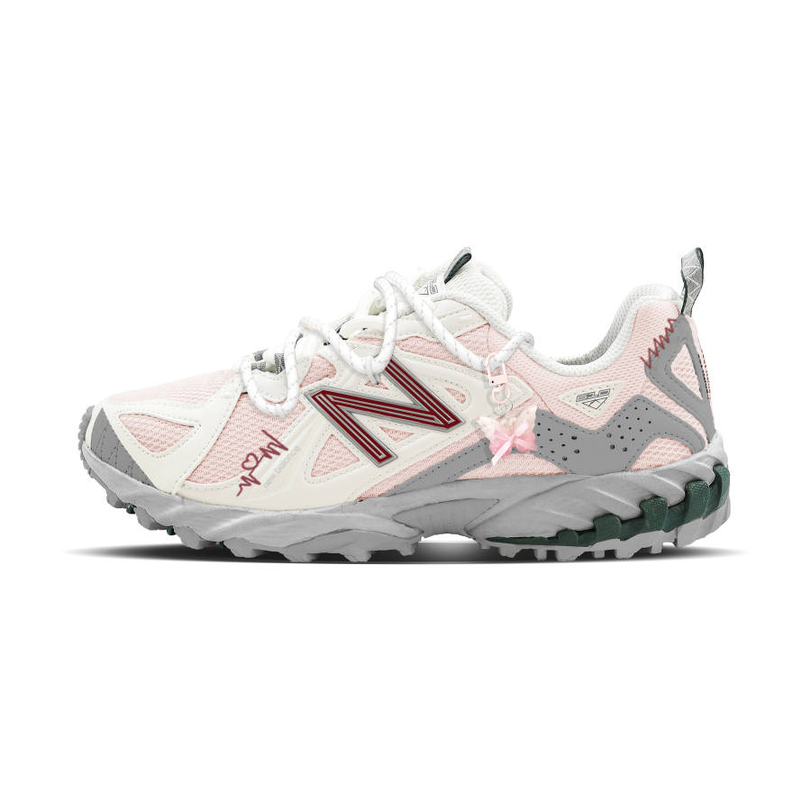 New Balance New Balance 610T Heartbeat Rhythm Cushioning Abrasion Resistant Low top Mountaineering Hiking Shoes Unisex Gray Pink