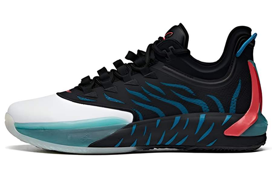 Anta GH1 Low Hayward Abrasion Resistant Breathable Low top Basketball Shoes Men's Black Blue