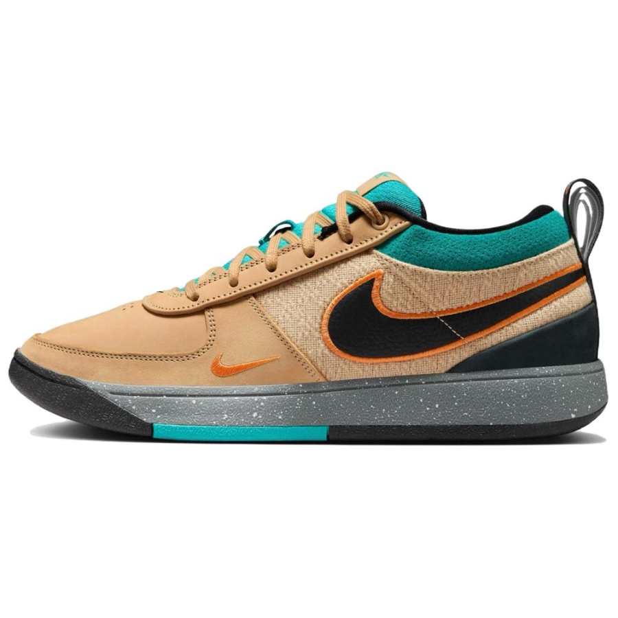 Nike Nike Book 1 Comfortable Slip Resistant Abrasion Resistant Low top Basketball Shoes Men's Beige Black
